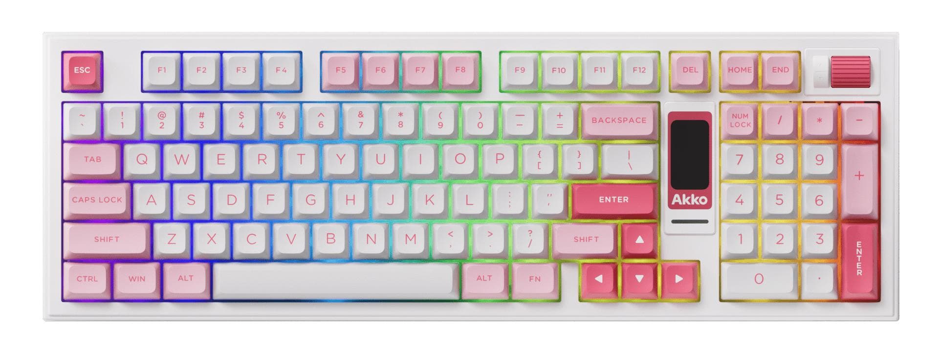 AKKO 5098B RGB mehaaniline klaviatuur, valge, juhtmevaba