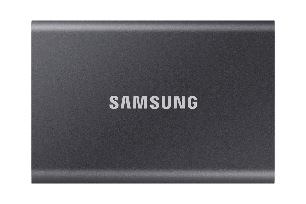 External SSD|SAMSUNG|T7|1TB|USB 3.2|Write speed 1000 MBytes/sec|Read speed 1050 MBytes/sec|MU-PC1T0T/WW