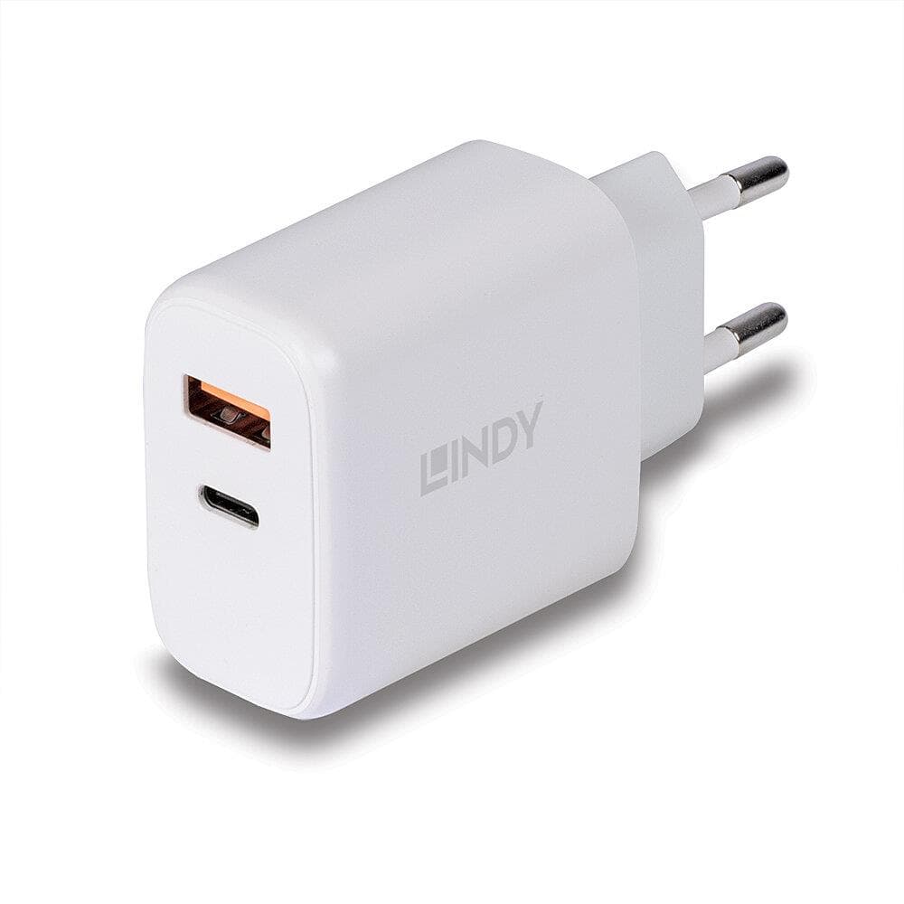 Lindy 30W seinalaadija USB-C ja USB-A