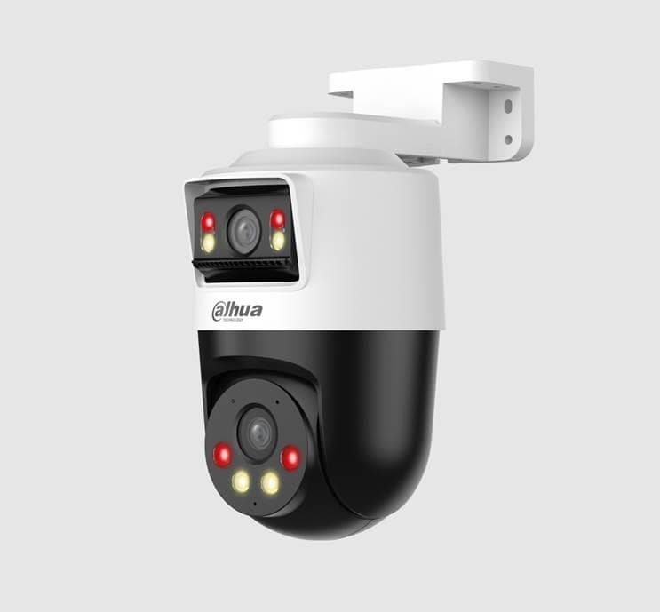 Dahua 4+4MP Active Deterrence PT Dome Network Camera White