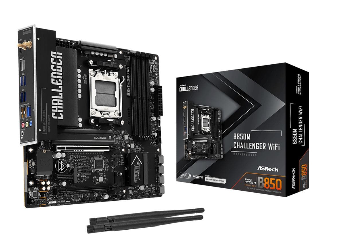 ASRock B850M Challenger WiFi AMD AM5 Micro ATX Motherboard