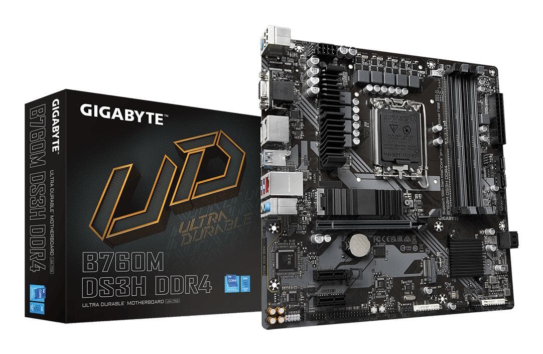 Gigabyte B760M DS3H DDR4 emaplaat Intel LGA 1700 micro-ATX