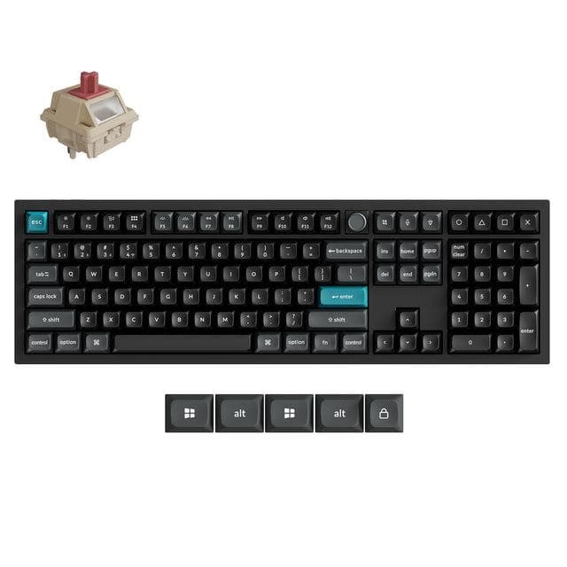 Keychron Q6 Ultra 8K juhtmeta mehaaniline klaviatuur, must