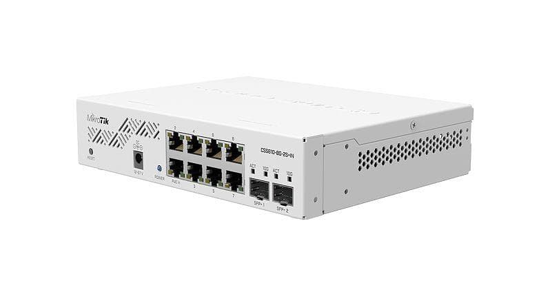 MikroTik CSS610-8G-2S+IN коммутатор 8 портов Gigabit + 2x SFP+