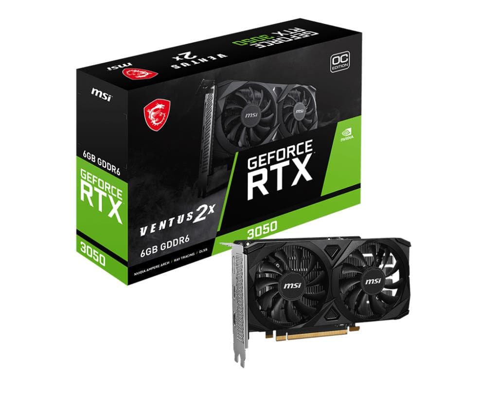 MSI RTX 3050 6GB GDDR6 graafikakaart