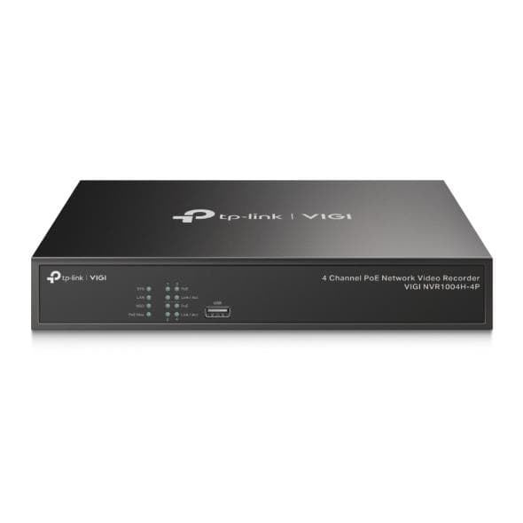TP-Link VIGI NVR1004H-4P 4-kanaline PoE+ võrguvideosalvesti 4K