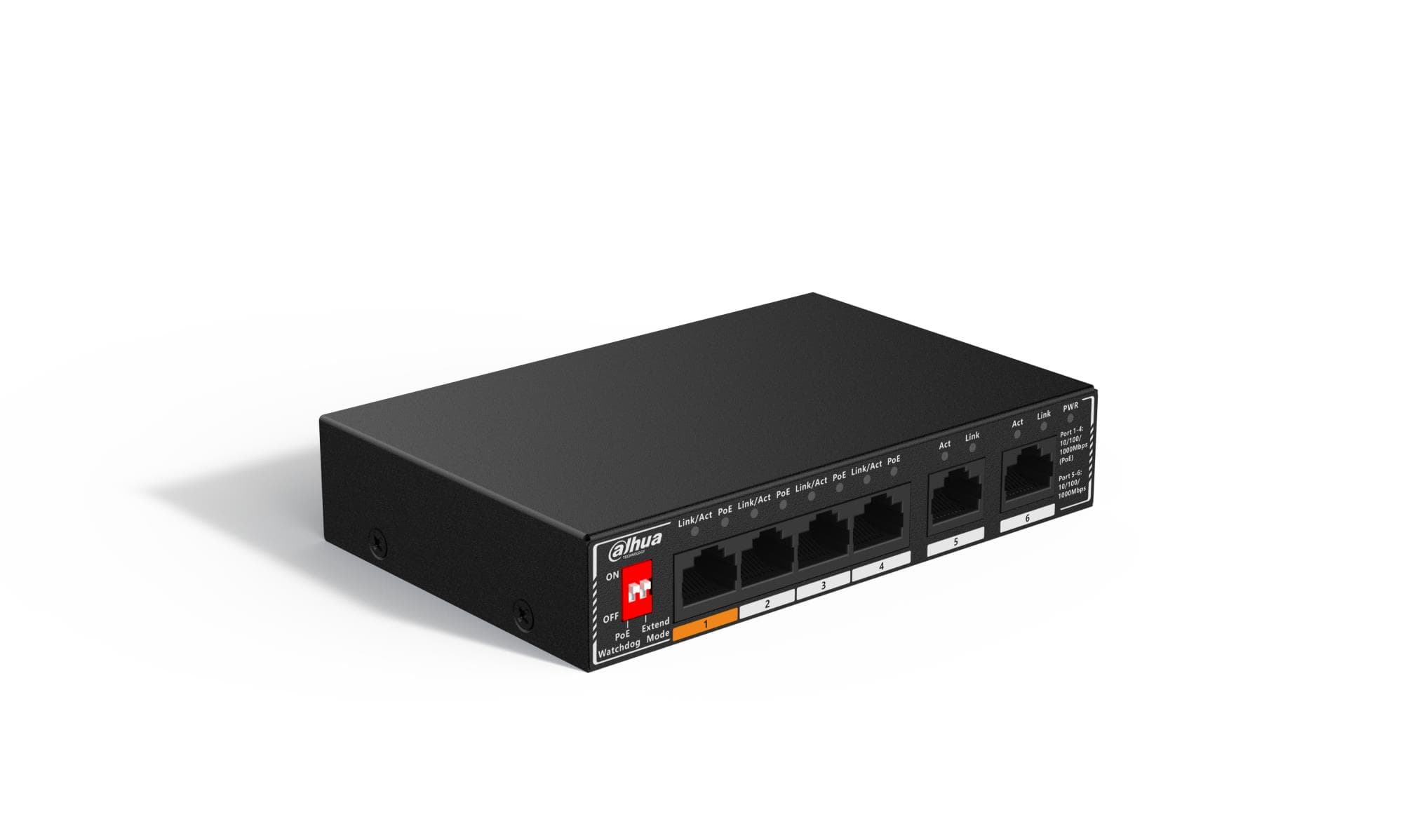 DAHUA SG1006P 6-Port Gigabit PoE Switch, Unmanaged, 60 W