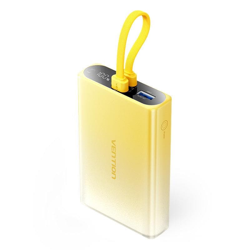 Vention 10000mAh 22.5W Yellow Power Bank