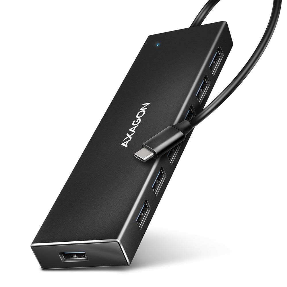 AXAGON HUE-F7C USB-C хаб 7 портов 0.3м