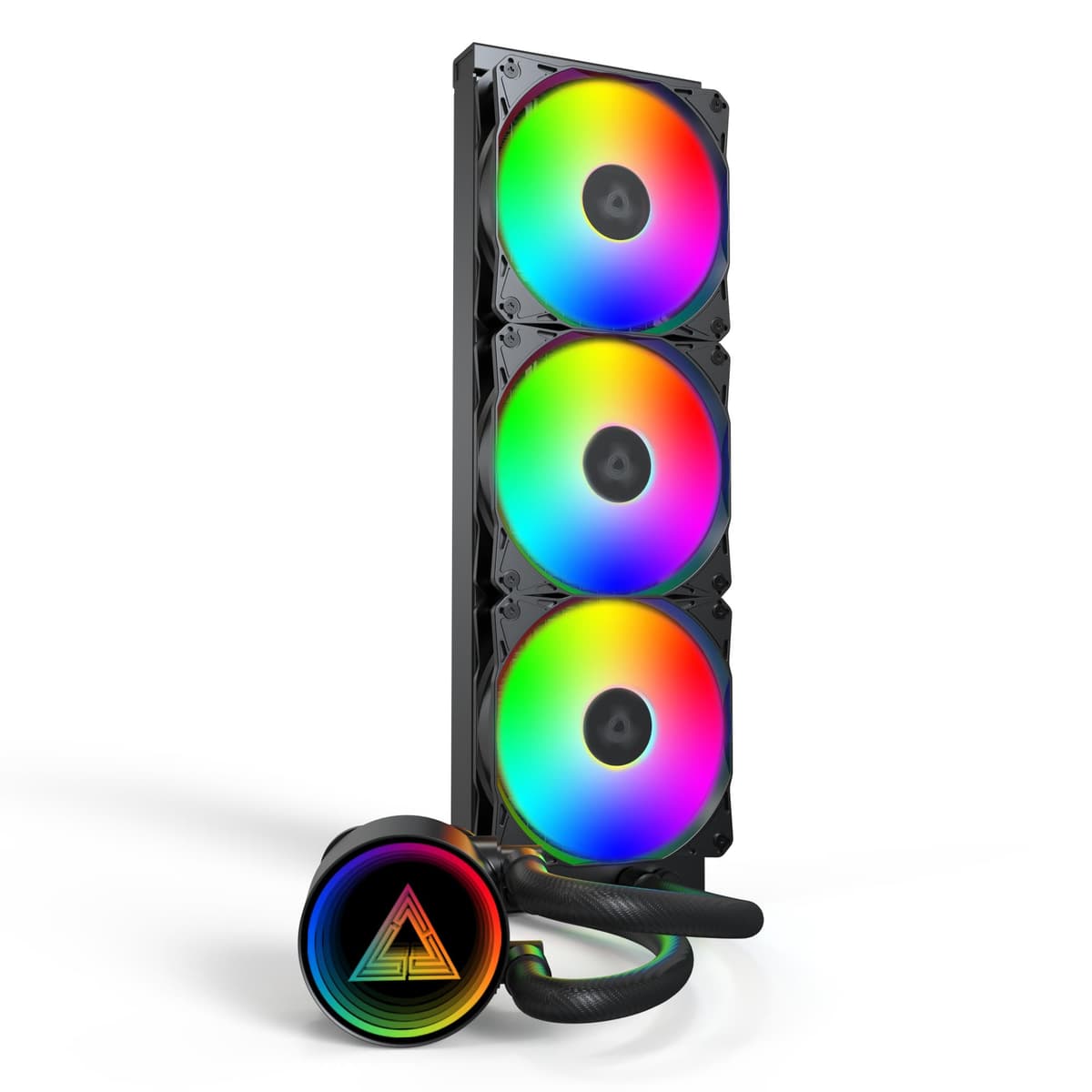 Montech LightFlow ARGB 360 AIO liquid cooler, 120mm fans, black