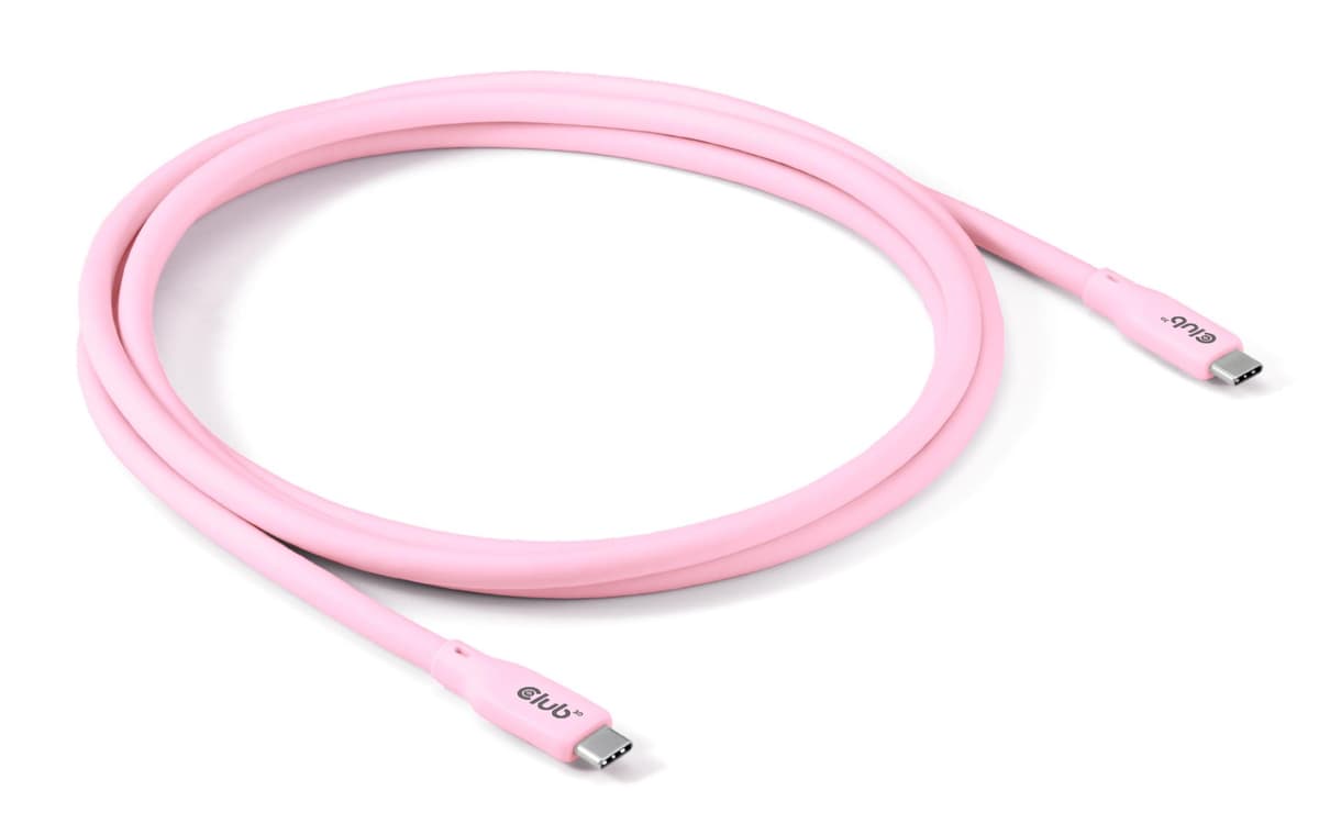 CLUB3D USB-C USB-C 2m kaabel pink CAC-3002
