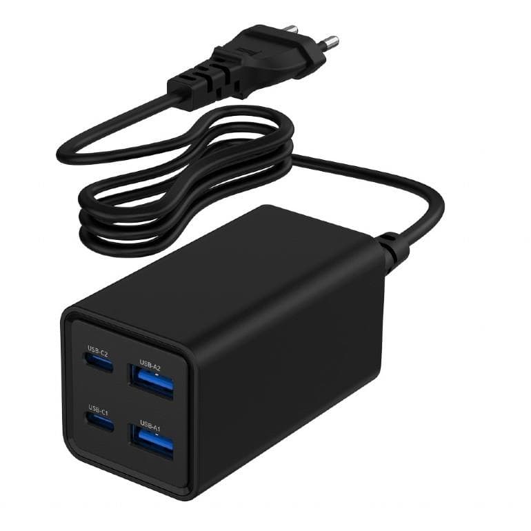 Gembird TA-UC-2A2C-PD65-01-BK 65W USB-C kiirlaadija