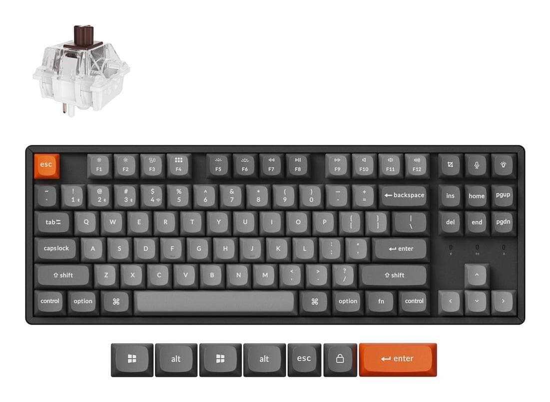 Keychron K8 Max RGB механическая клавиатура 80% черная