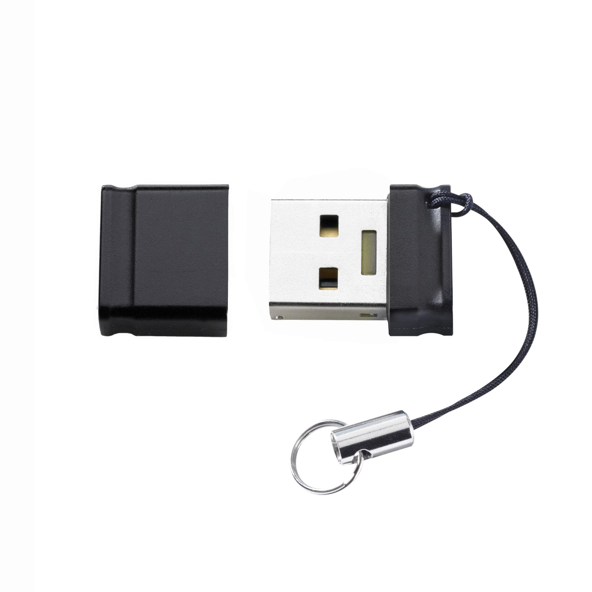 Флешка Intenso Slim Line 16 ГБ USB 3.2, чёрная, 100 МБ/с
