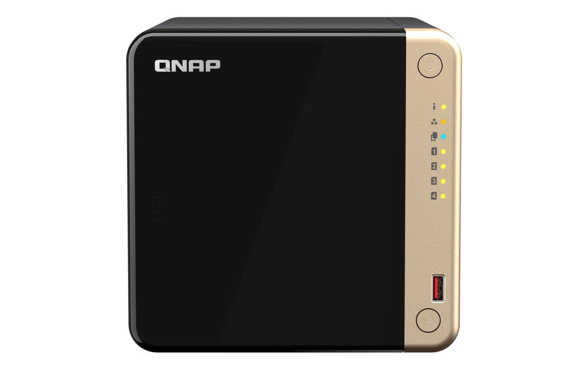 QNAP TS-464-8G 4-kohaline NAS-server 8GB RAM Intel Celeron