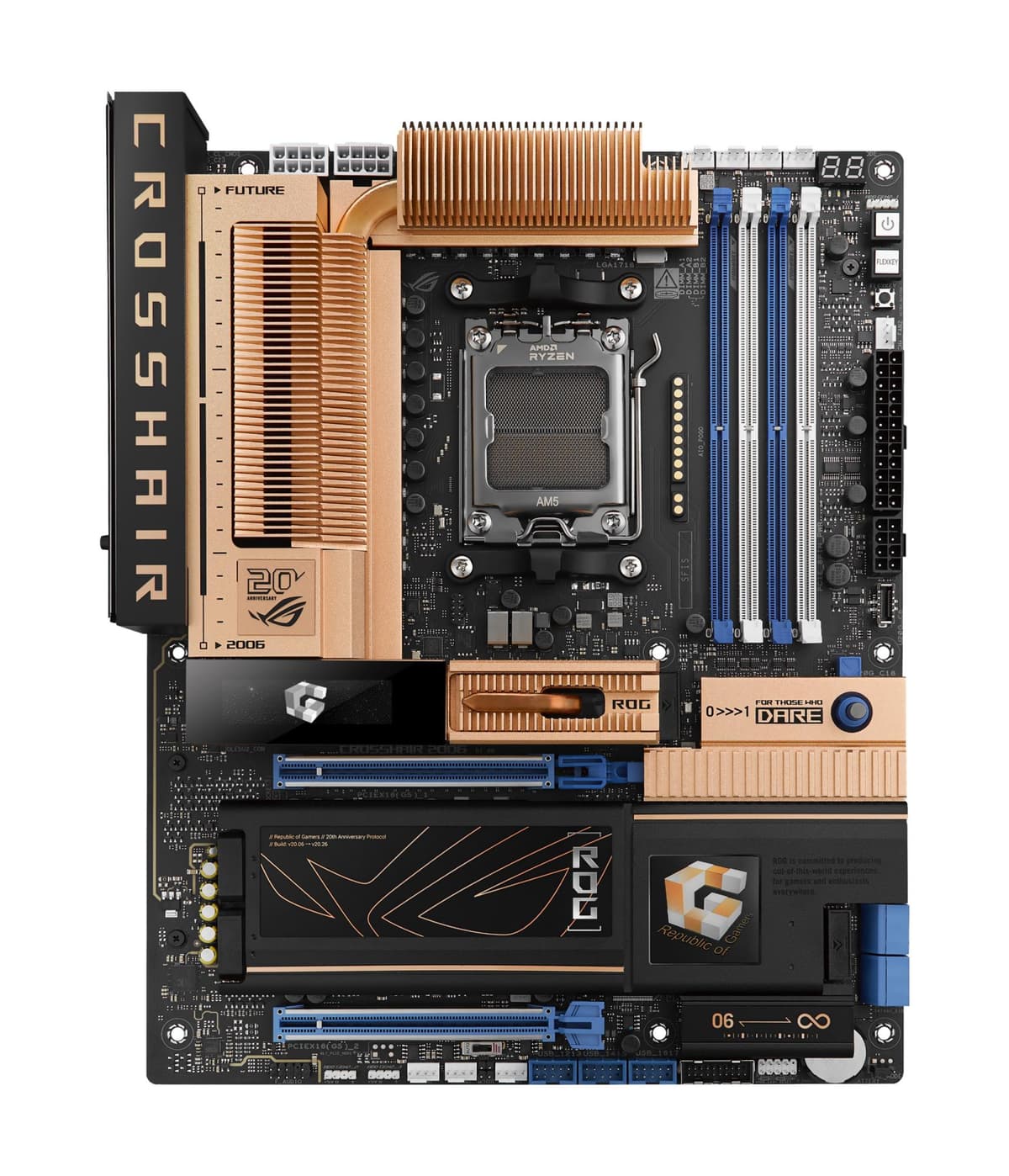 ASUS ROG Crosshair 2006 emaplaat AMD X870E, AM5, ATX, DDR5, Wi-Fi 7