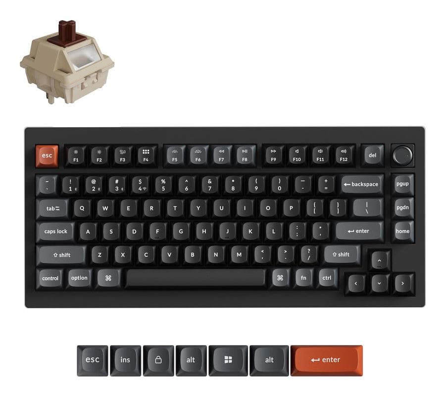 Keychron V1 Ultra Wireless Mechanical Keyboard - Black
