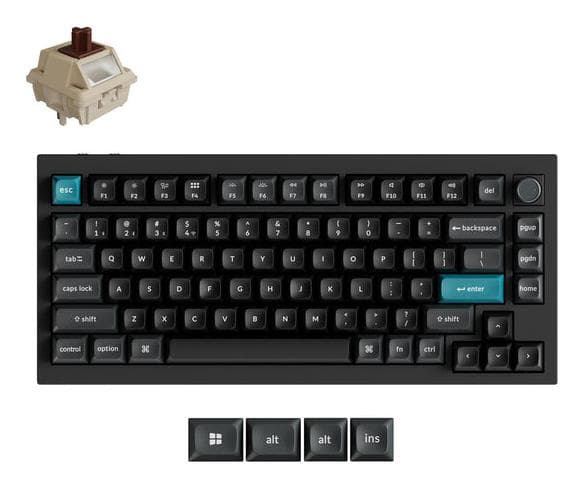 KEYCHRON Q1 ULTRA 8K Juhtmeta Mehaaniline Klaviatuur - Must