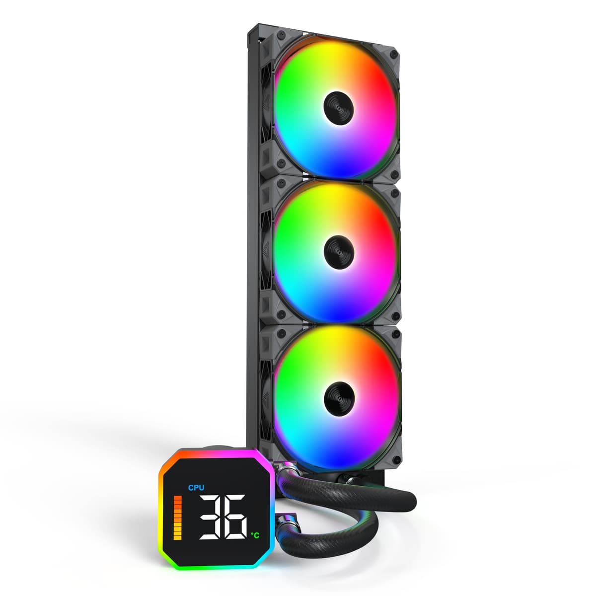 Montech Hyperflow Digital 360 CPU jahuti must