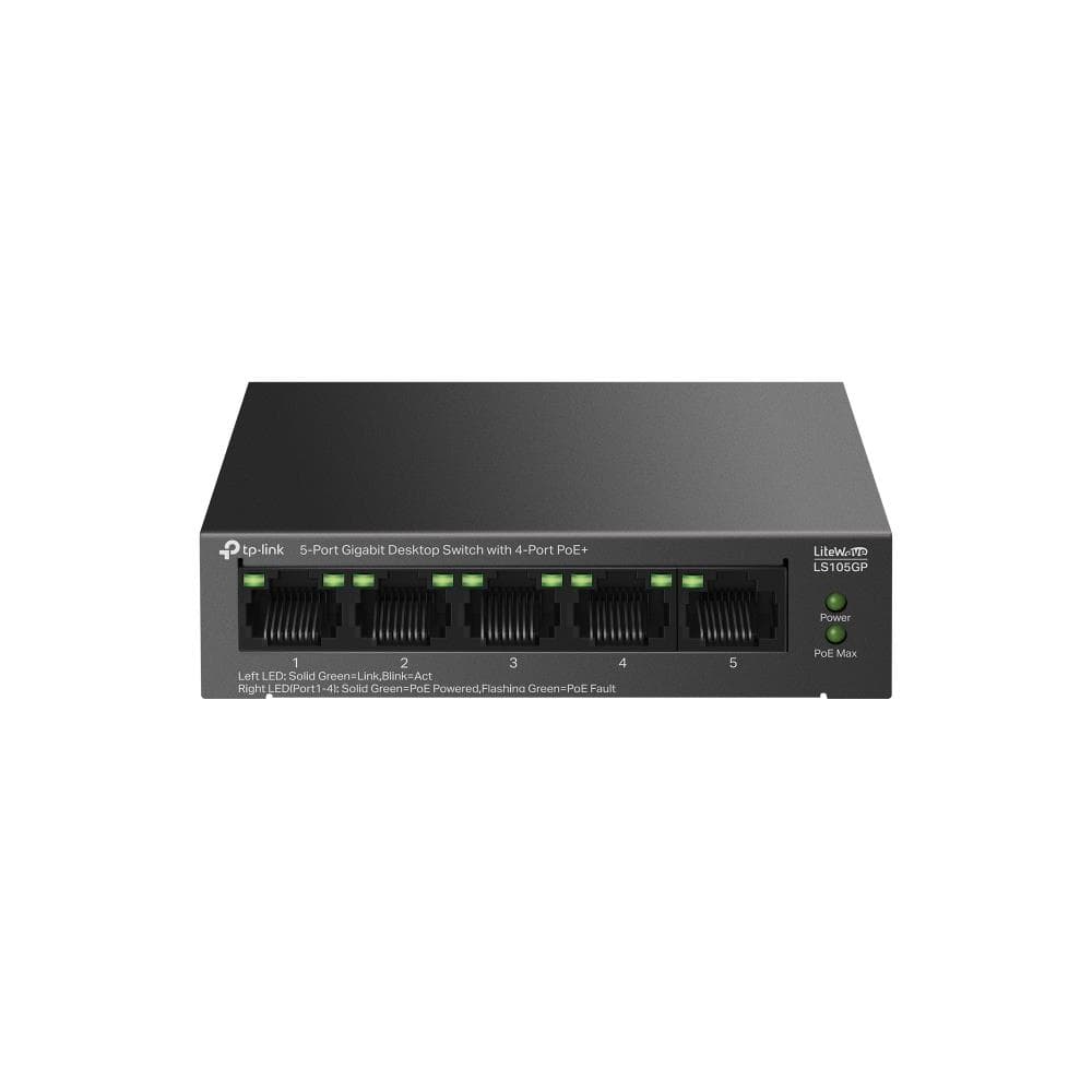 TP-Link LS105GP 5-pordiga gigabit PoE+ switch