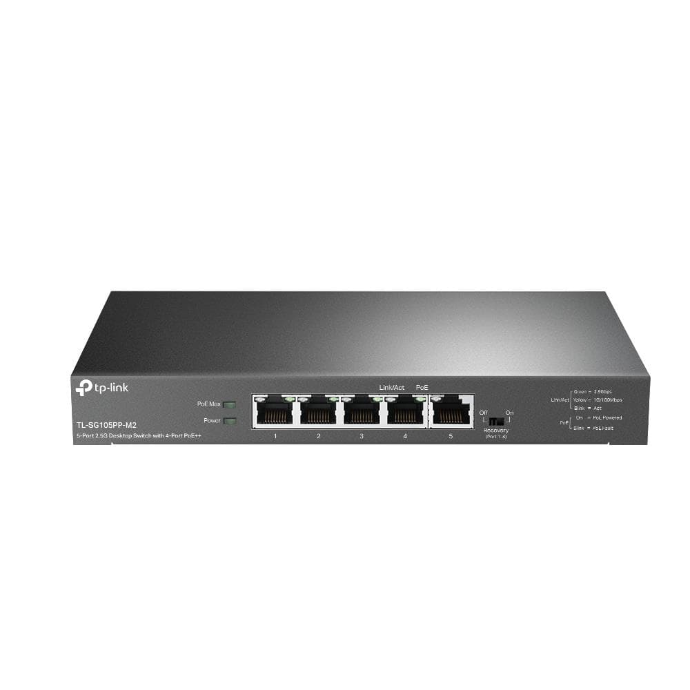 TP-Link TL-SG105PP-M2 5-Port 2.5G Unmanaged PoE Switch