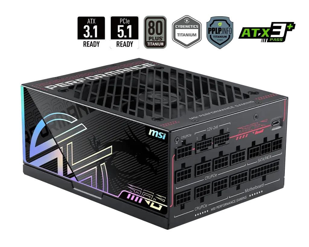 MSI MPG Ai1300TS PCIE5 1300W ATX power supply