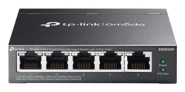 TP-Link Omada ES205GP 5-Port Gigabit Managed PoE+ Switch