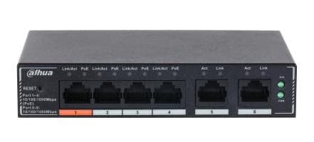 Dahua SG4006P L2 Managed Gigabit Switch with 4-Port PoE, 60W