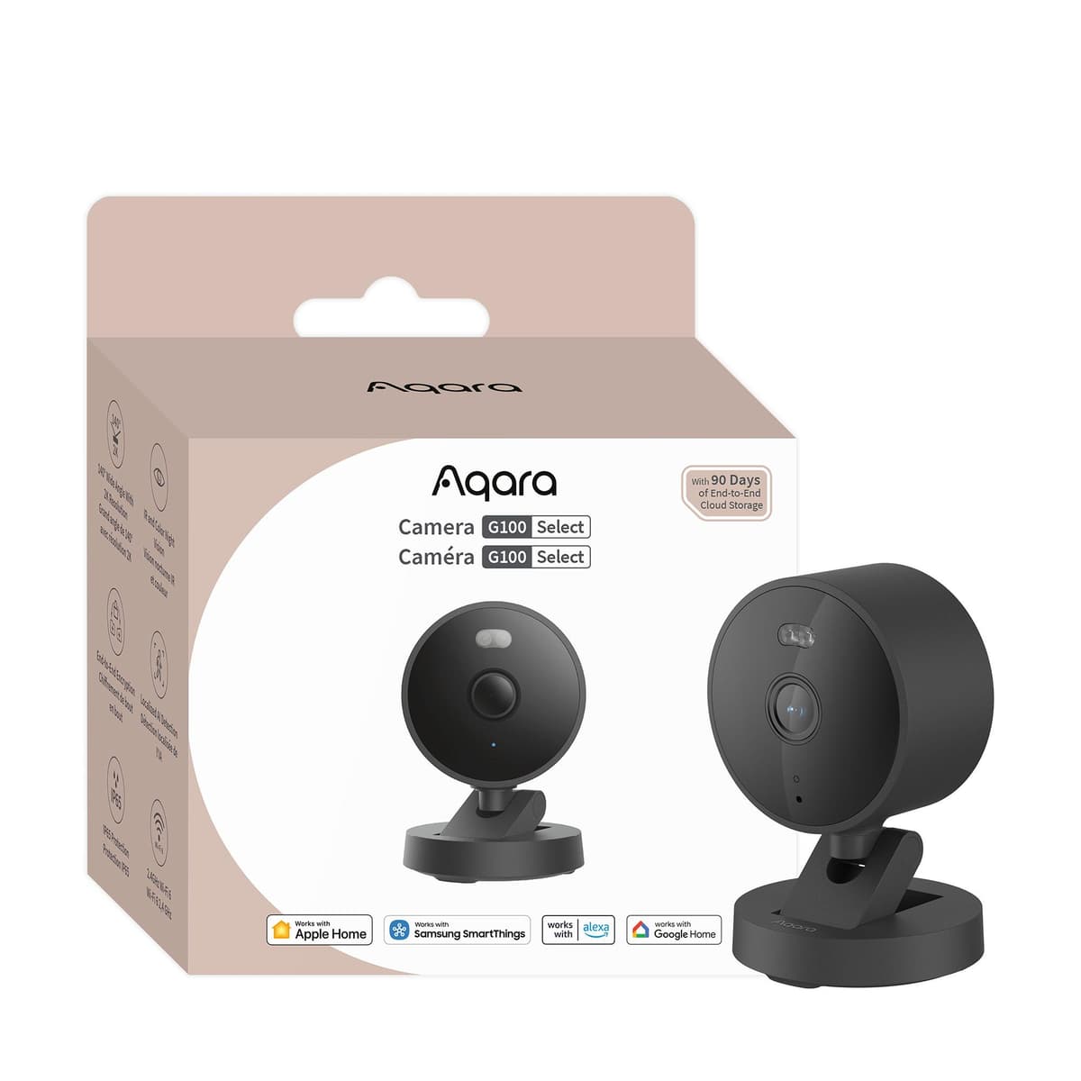 Aqara G100 nutikodu kaamera (must)