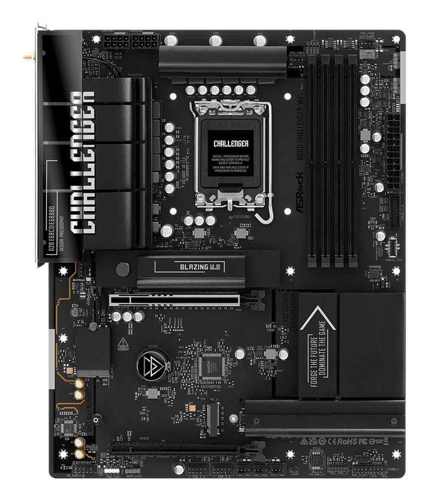 ASRock B860 Challenger WiFi emaplaat Intel LGA 1851 DDR5 ATX