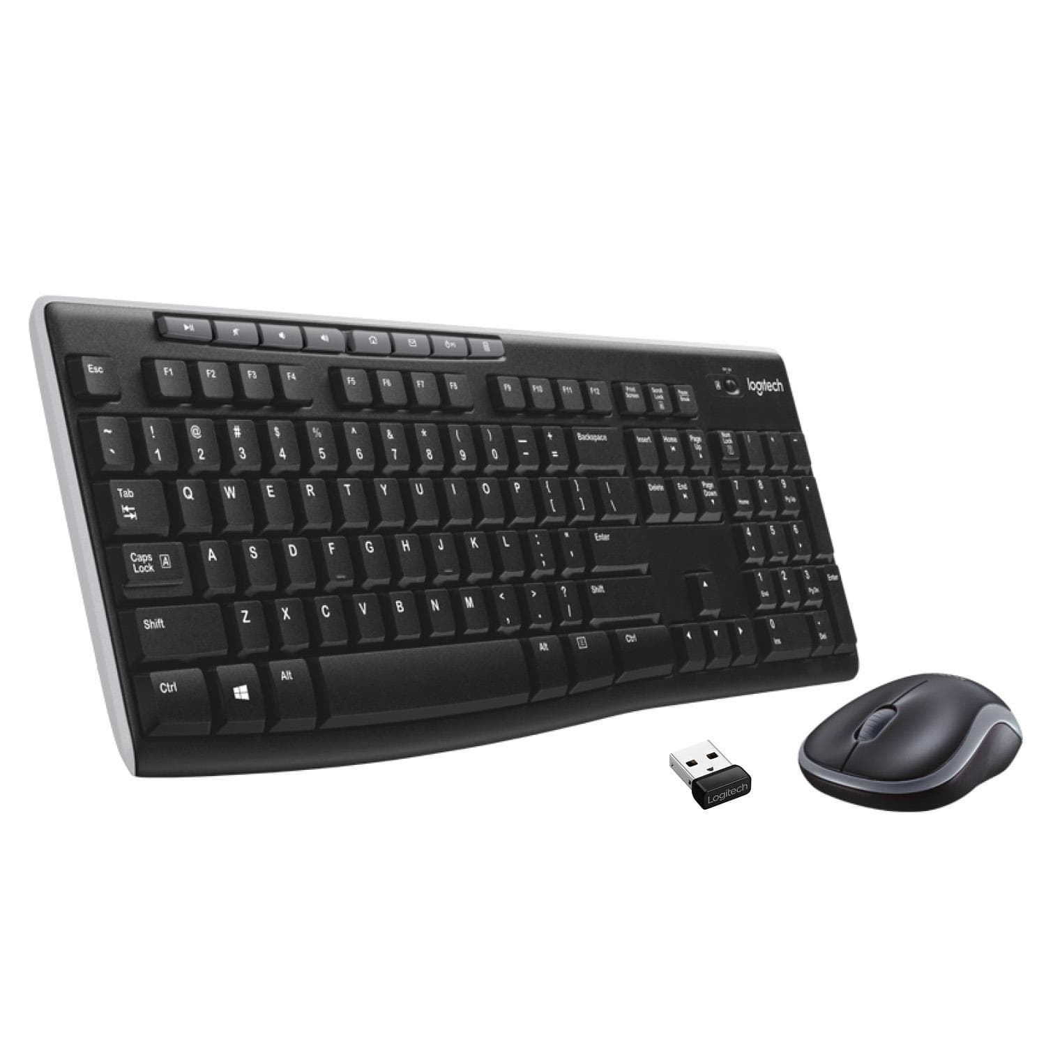 Logitech MK270 juhtmevaba klaviatuur ja hiir must