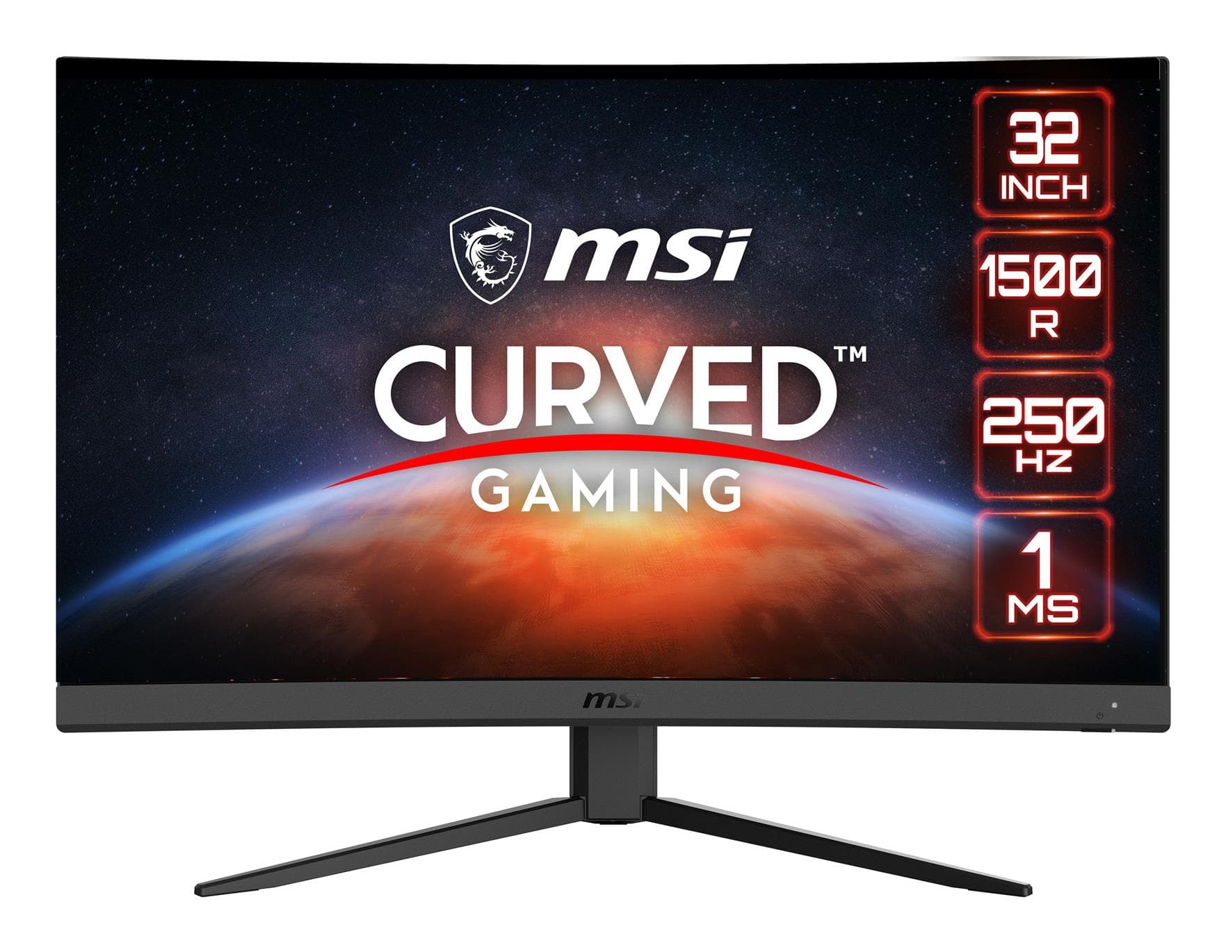 MSI G32C4X kõver monitor, 31.5 tolli Full HD 250 Hz, VA