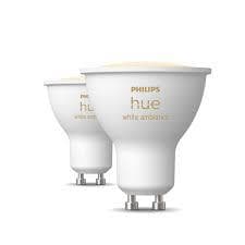 Philips Hue White Ambiance GU10 nutipirn (2 tk)
