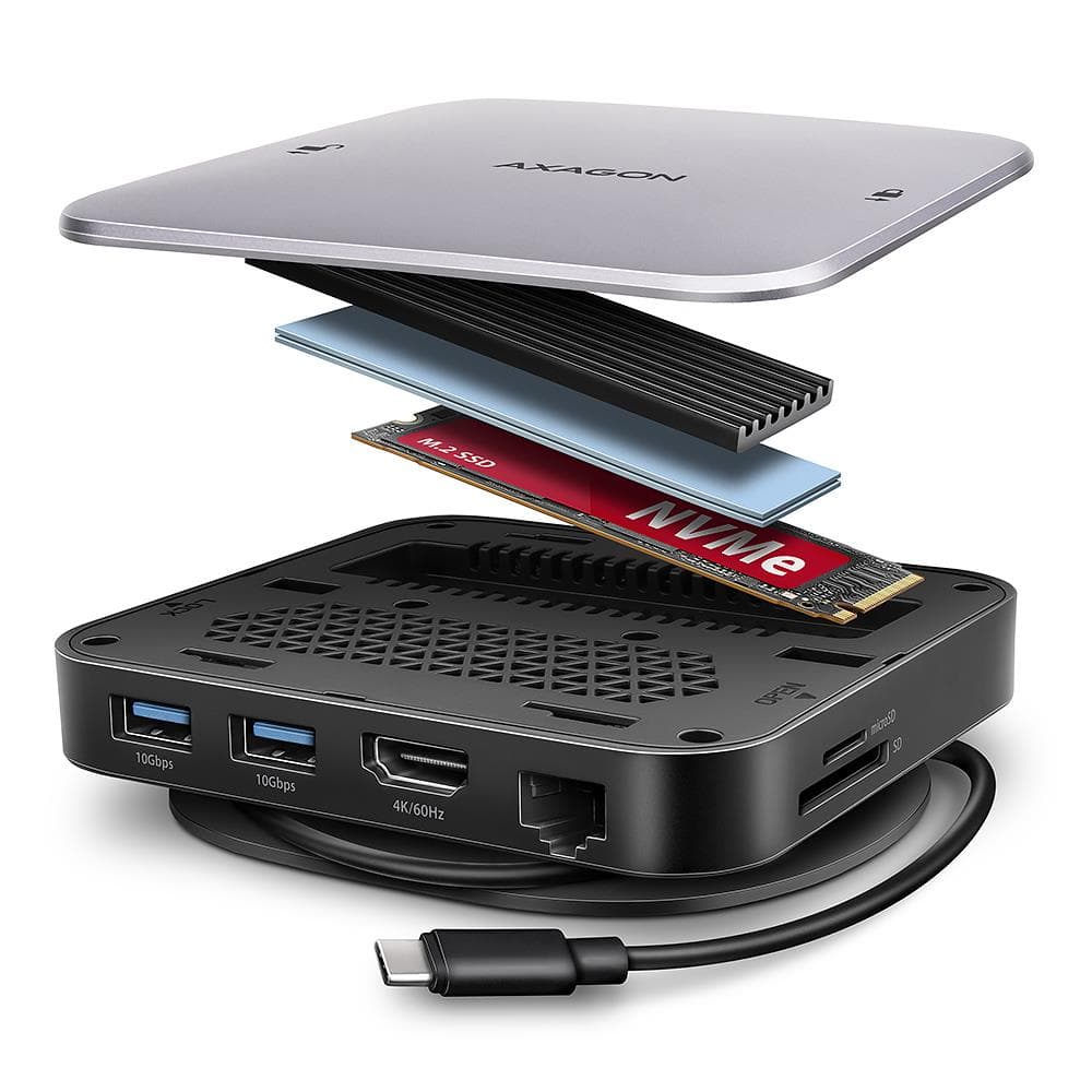 Axagon HMC-UFO 9-in-1 USB-C Notebook Docking Station