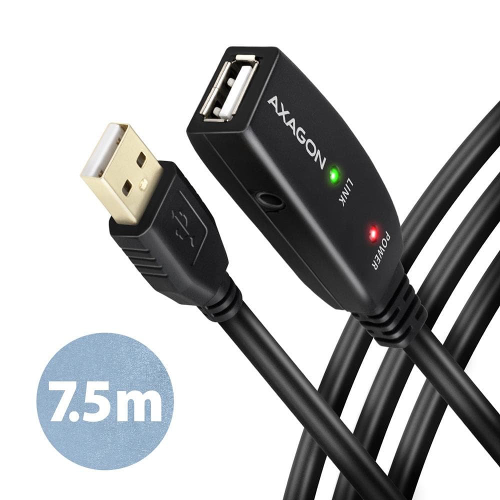 AXAGON ADR-207 USB 2.0 A-M/A-F aktiivkaabel 7,5m