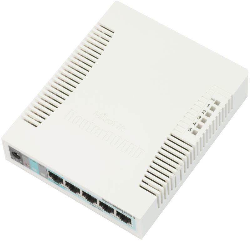 MikroTik CSS106-5G-1S управляемый коммутатор 5 портов Gigabit + SFP