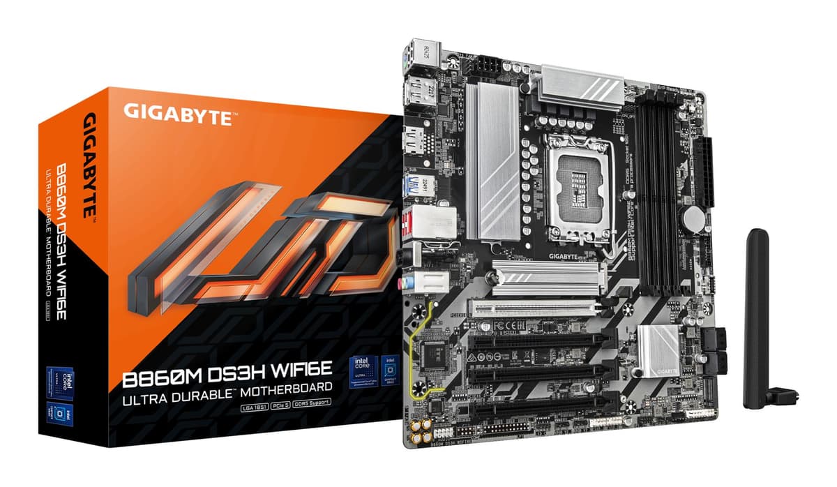Gigabyte B860M DS3H WiFi6E emaplaat LGA1851 DDR5 Micro-ATX