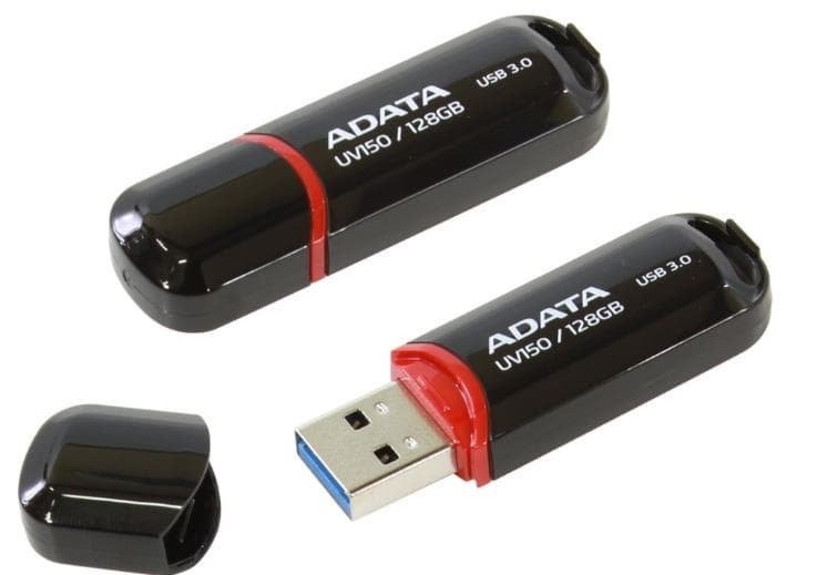 ADATA UV150 128GB USB 3.2 Flash Drive – Black