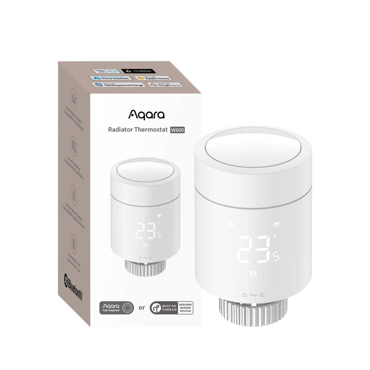 AQARA W600 WT-A03D умный термостатический клапан белый