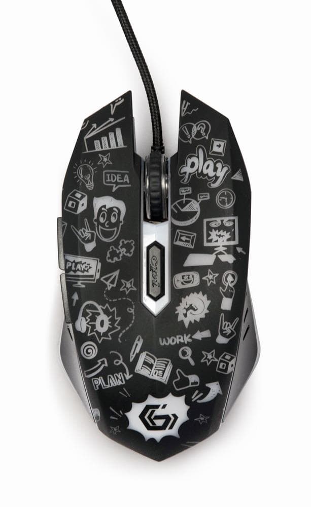 Gembird USB optilised hiir 6 nupuga must