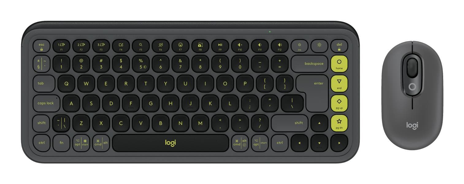 Logitech POP Icon juhtmevaba klaviatuur ja hiir, Bluetooth, grafiit