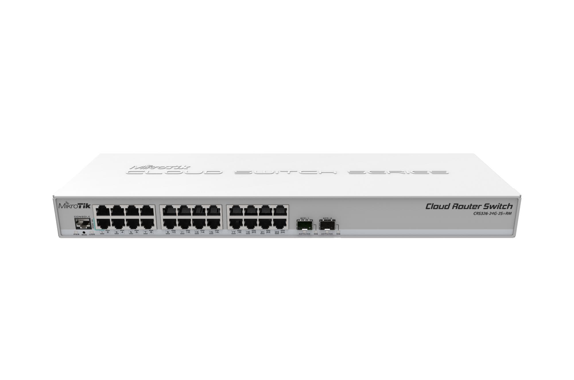 MikroTik CRS326-24G-2S+RM 24-Port Gigabit Managed Network Switch