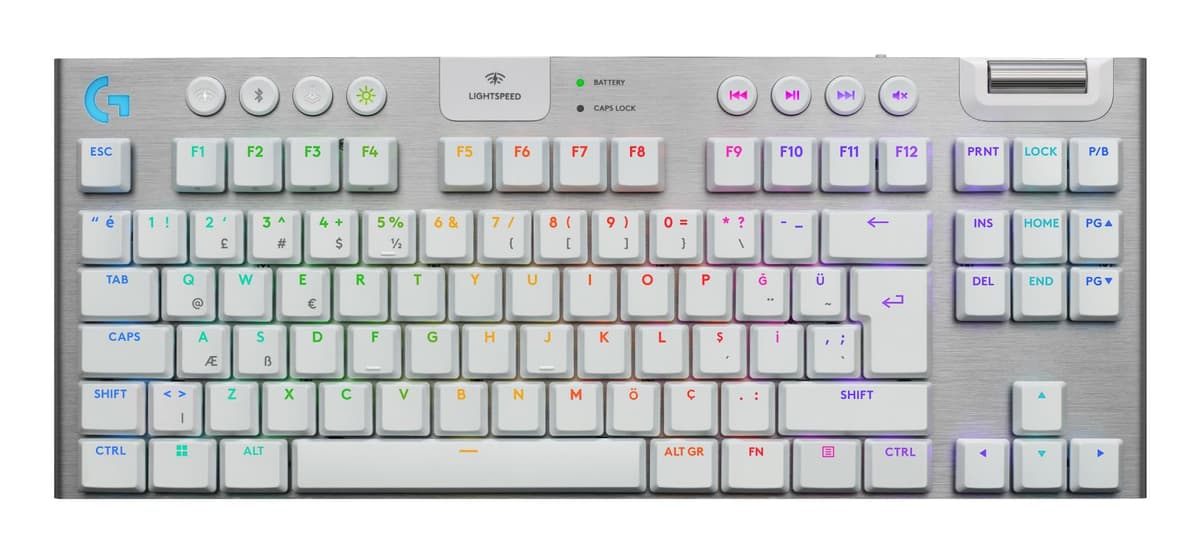 Logitech G915 X Lightspeed TKL juhtmevaba klaviatuur (valge)