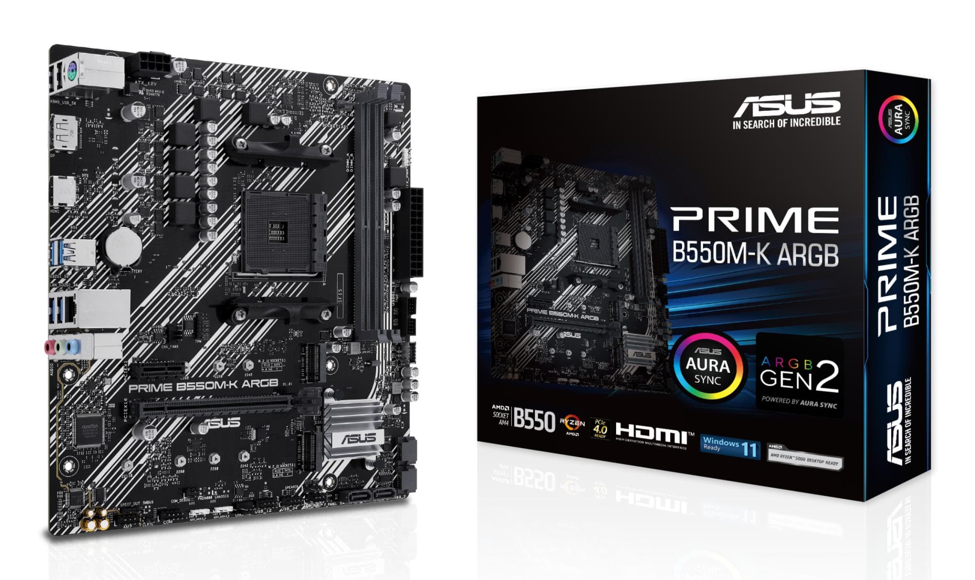ASUS Prime B550M-K AMD AM4 Micro-ATX Motherboard