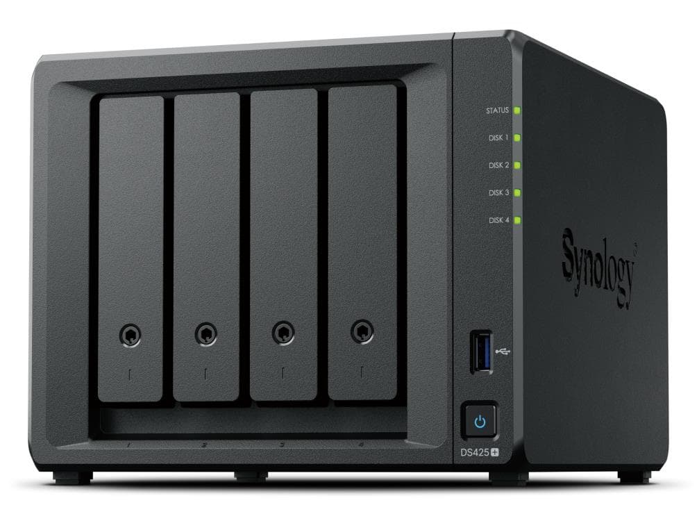 Synology DS425+ 4-kanaline NAS-seade 2GB RAM-iga