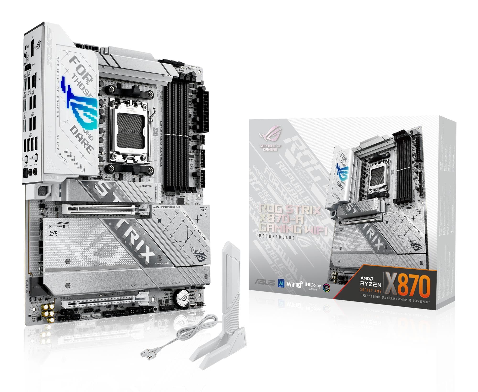 Asus ROG Crosshair X870-F AMD emaplaat DDR5, Wi-Fi 7, ATX