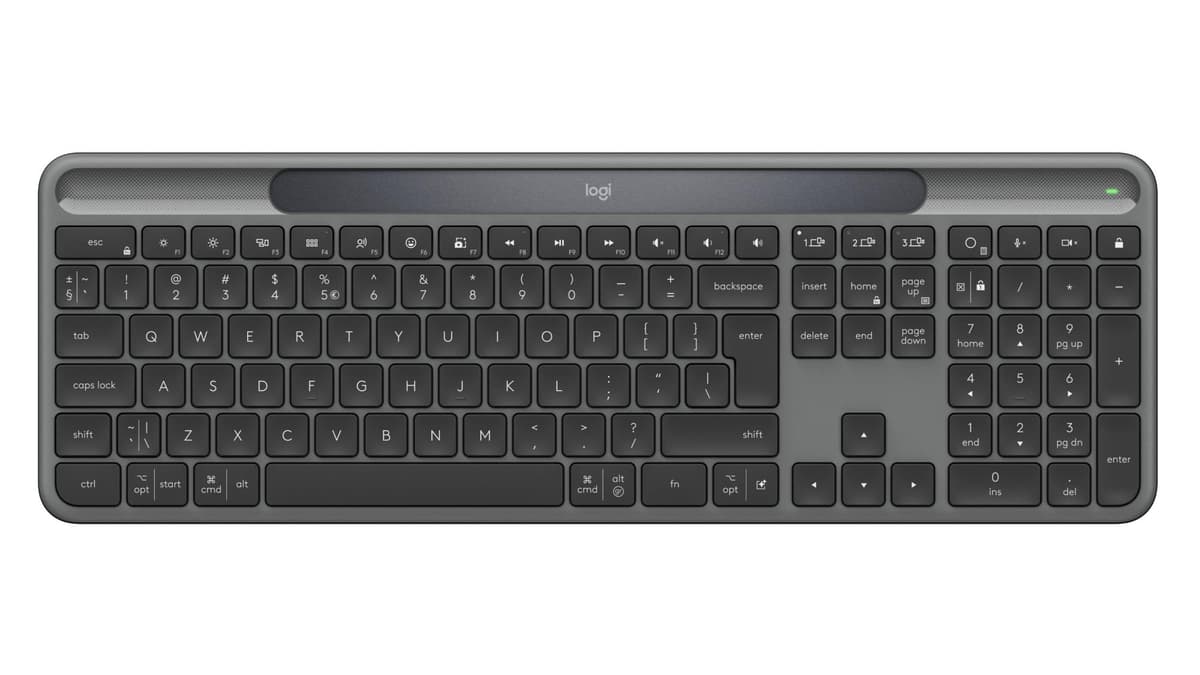Logitech Signature Slim Solar+ juhtmeta klaviatuur (grafiit)