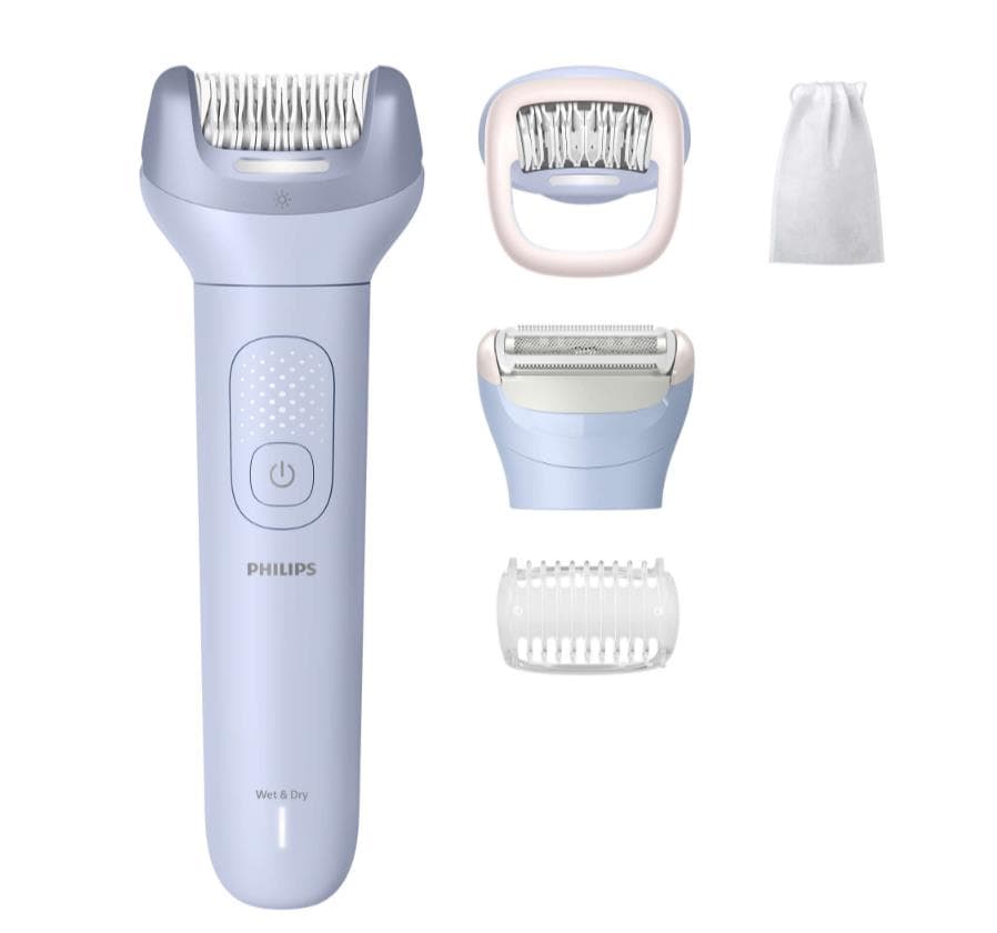 Philips BRE709/00 Series 8000 epilaator, 5 otsakut, valgustus, Wet & Dry