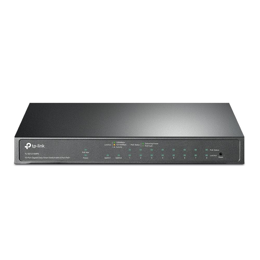 TP-LINK TL-SG1210MPE коммутатор с PoE+ 9 портов