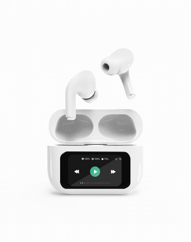Gembird TWS-LCD-ANC-01-W White Bluetooth Wireless Earbuds